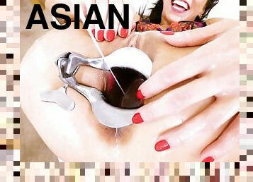 asiatique, énorme, anal, fellation, interracial, hardcore, fellation-profonde, doigtage, ejaculation, gode