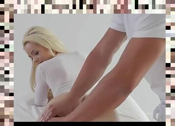 Oiled down blonde massage fuck her snapchat miaxxse