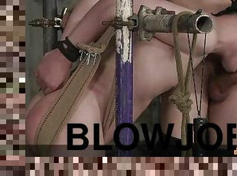 avsugning, gay, bdsm, bunden, fetisch, bondage, twink, dominans, ögonbindel, sugande