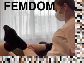 The medical visit went into femdom sex - full clip on my Onlyfans (link in bio)