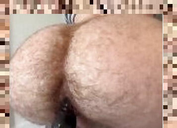 Hairy hole needs a real dick
