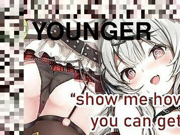 JOI Taking your younger classmate's virginity! Edging Defloration Hentai Countdown Instructions