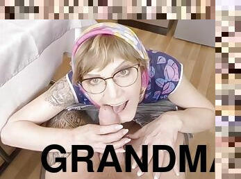 horny 7[censored] old grandma pov fucked