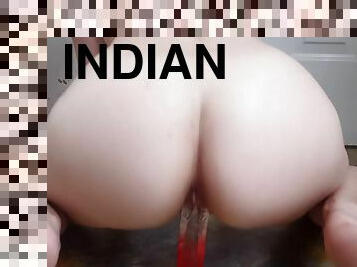 Hot Ass Indian Aunty Gets Thick Cock And Penetrates Her - Juicy Holes