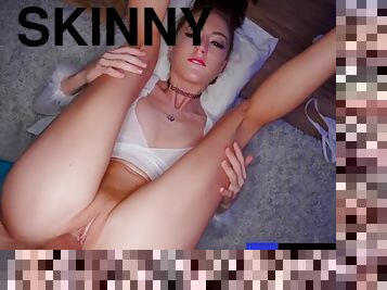 Skinny Slut Stretched Wide