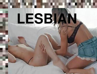 Big booty lesbian friends having some ass licking fun