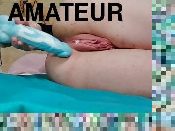 cul, masturbation, orgasme, chatte-pussy, amateur, jouet, pute, britannique, gode, solo