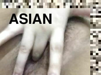 asiatisk, masturbation, orgasm, fitta-pussy, amatör, brudar, tonåring, kåt, tight, ensam