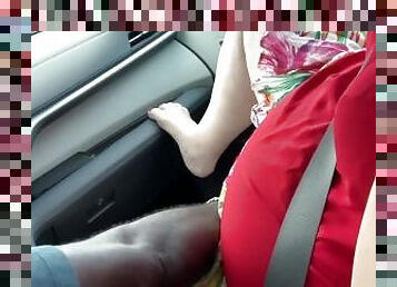 Big Ass Milf Mom With Big Tits Caught Masturbating Publicly In Car & Getting Fingered By Black Guy