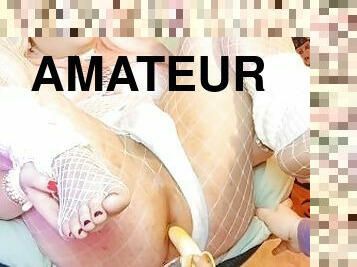 amateur, anal, sucio, banana