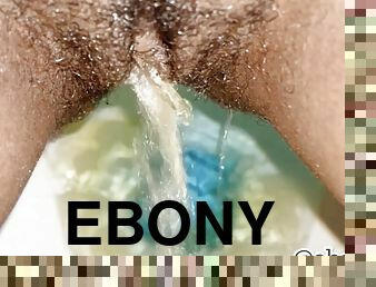 Upclose Ebony Pee Compilation