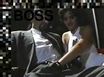 Sexy lady is sucking her boss's dick