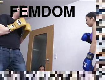 Female hard boxing