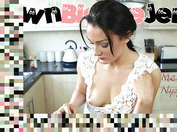 Tanya in Meshy Nipples - DownblouseJerk