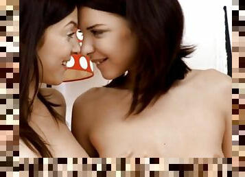 Teen Lesbian Girls Uses Strip-on Dildo To Satisfy Each Other
