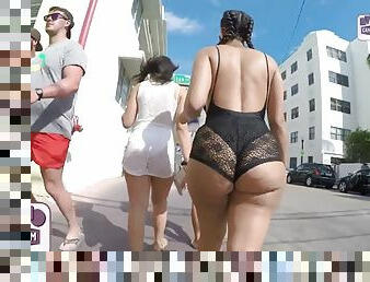 Big ass latina walking
