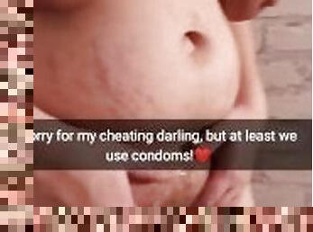 Sorry for cheating, but we 100% use condoms i swear! - Cuckold Snap Captions