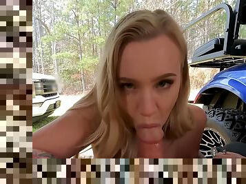 Bailey Brooke - Roadside - Our Mechanic Got Lucky With A Busty Blonde Babe