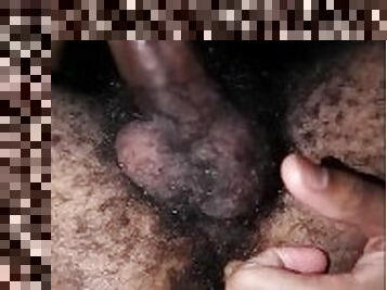 Wanking while fingering my tight hole PART 1