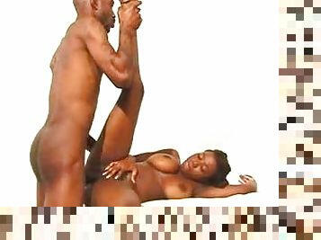 Gorgeous black girl erotic sex with BBC