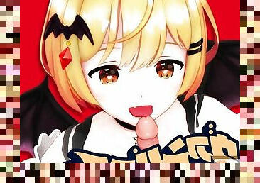 MMD r18 Vampire Vtuber 3d hentai she suck cum not red fluid 3d hentai