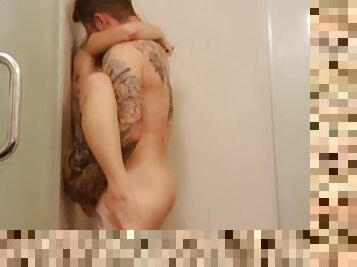 Petite Goth Slut gets dominated in Hotel Shower