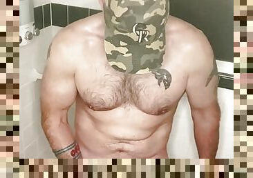 Muscle Bear Post Gym Workout Shower Jacking 