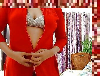 Thin old widow neighbor aunty having sex inside the house viral mms