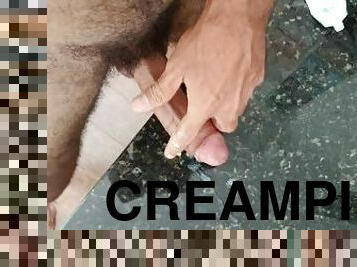 amatør, eldre, cumshot, stor-pikk, handjob, creampie, alene, muskuløs, melk, bjørn