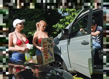 Lad gives these fine women the ride of their lives