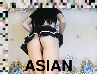 asiatisk, pussy, amatør, tenåring, høyskole, undertøy, petite, bikini, asiatisk-tenåring, små-pupper