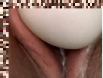 orgasme, vagina-pussy, muncrat, remaja, mainan, latina, teransang, sempurna, basah