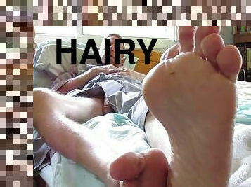 Hairyartist - Cum and rub Pop Buds feet