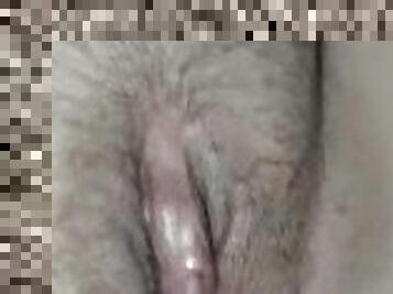 Close up hairy wet pussy