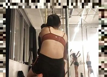 Asian Teen Pole Dancer