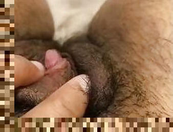 asiatisk, klitta, masturbation, fitta-pussy, amatör, mogen, massage, hindu-kvinnor, kåt, ensam