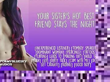 ASMR - Your stepsister's hot, tattooed best friend stays the night!