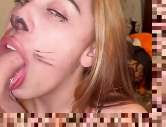 Throatfuck Sloppy Kitty Halloween Full Video On Raxxxbit