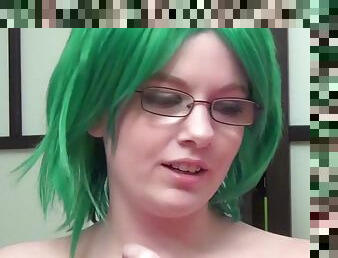 Jessica lo is a slut with green hair who loves having kinky sex