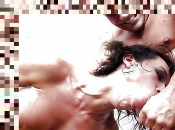 Franceska Jaimes and Nacho Vidal Anal scene, fleshlight in the ass, swalow cumshot, Big Ass Big boobs, big dick Tease#3