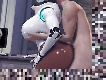 Happy Guy Testing New Sex Toy Robot 2