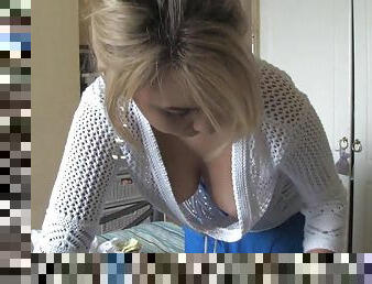 Voyeur scene with sexy blonde katiek