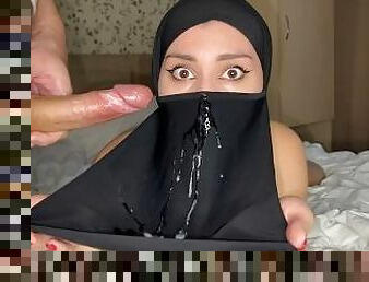 MUSLIM SLUT IN HIJAB WAS FUCKED IN CHEAP HOTEL