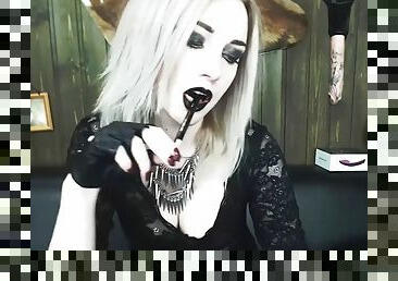 Cute goth girl, come help me get her undressed