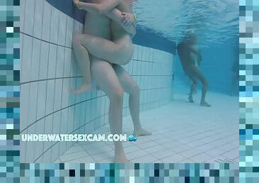 Teaser Shameless Teen Couple Fucks In Public Pool