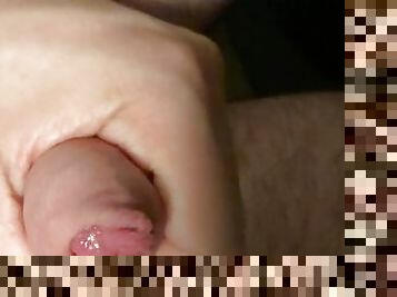 Guy male masturbation, moaning, cumshot, closeup