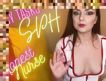 Nurse gives a medical treatment for your little penis - SPH, Sissy tasks