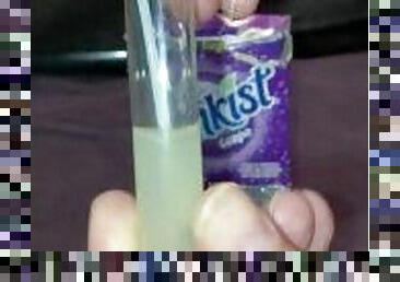 Cumplay—the grape Sunkist cum test tube experiment