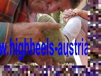 old slave have to lick sneakers of german proll doms