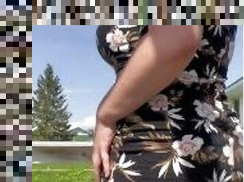 Real amateur milf in sundress